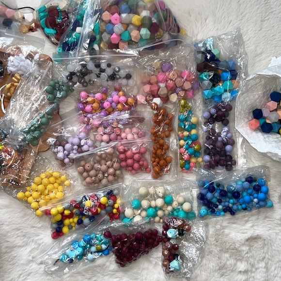 Silicone Teethers Teething Beads Pacifier Clips DIY Teething Jewelry - Picture 15 of 17